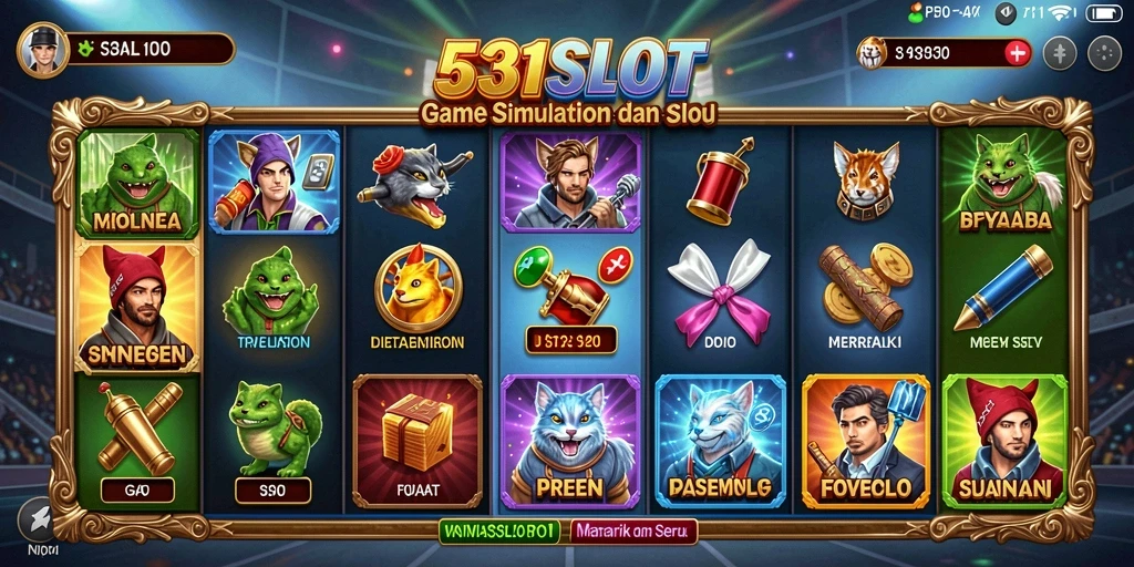 Tampilan gameplay slot yang mengasyikkan di 531SLOT.