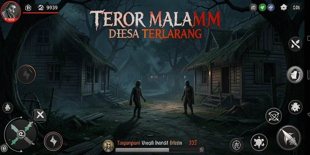 Screenshot utama <strong>9939</strong> menampilkan gameplay menyeramkan yang penuh dengan kegelapan.