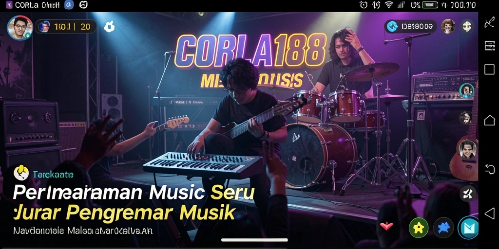 Tampilan gameplay menakjubkan dari CORLA188 yang penuh musik.
