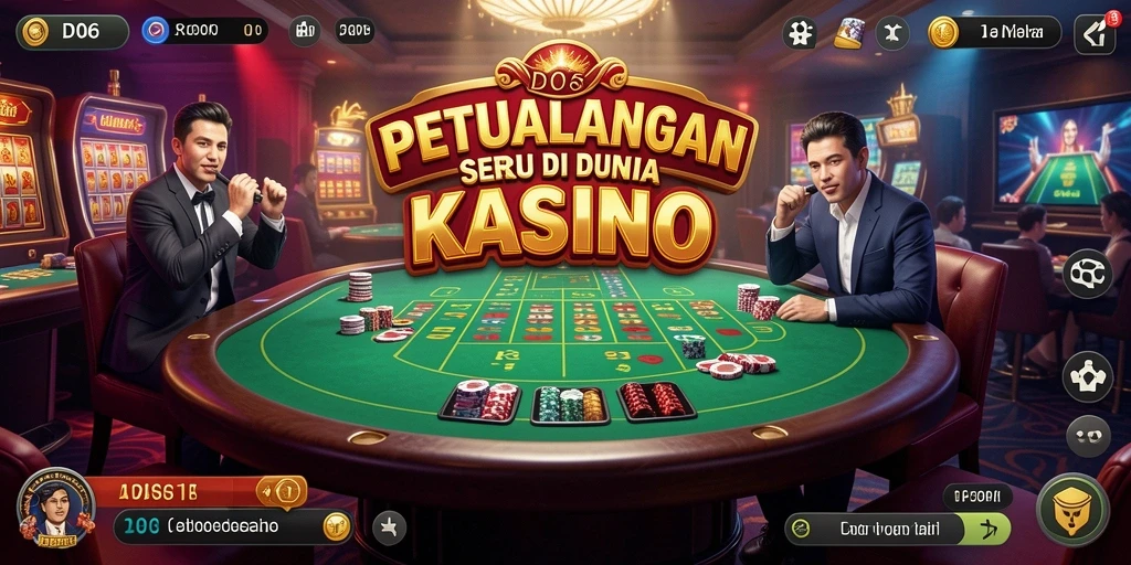 Tampilan gameplay seru di D06 dengan berbagai permainan Kasino.