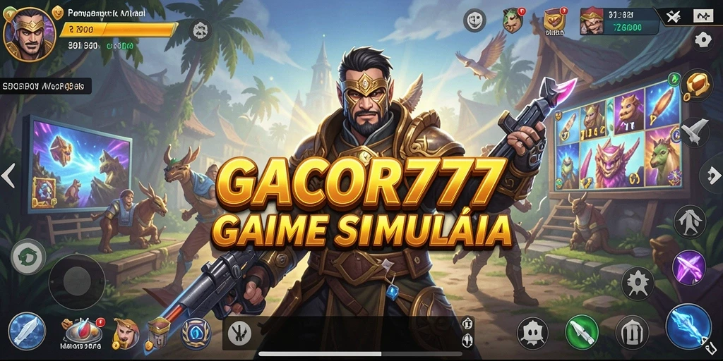Tampilan gameplay GACOR777 yang menarik dan berwarna.