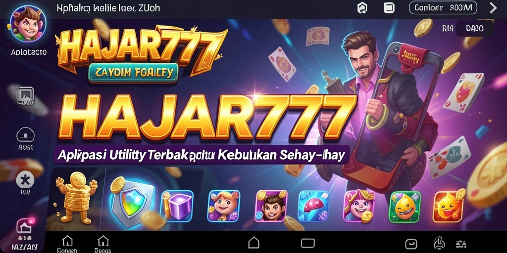 Tampilan antarmuka pengguna HAJAR777 yang sederhana dan efektif.