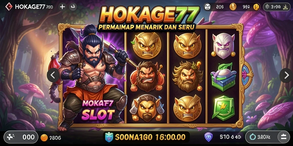 Screenshot HOKAGE77 menampilkan keseruan gameplay Slot yang mendebarkan.
