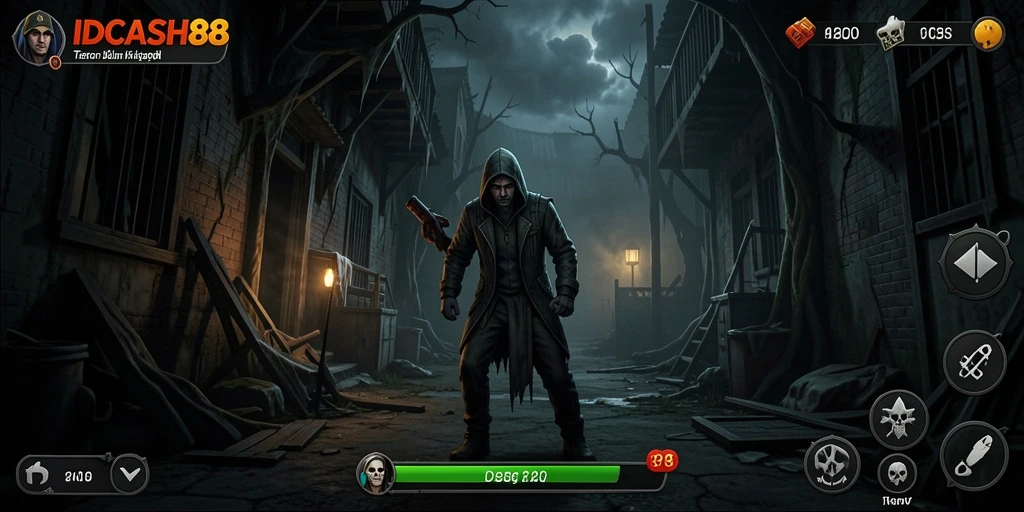 Tampilan gameplay IDCASH88 yang menyeramkan penuh ketegangan.