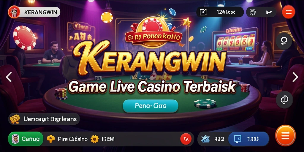 Tampilan seru gameplay KERANGWIN saat bermain Live Casino.