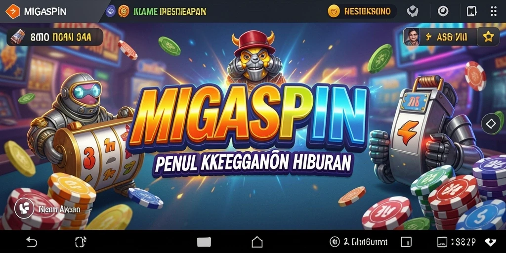 Screenshot gameplay MIGASPIN menampilkan aksi seru yang tiada henti.