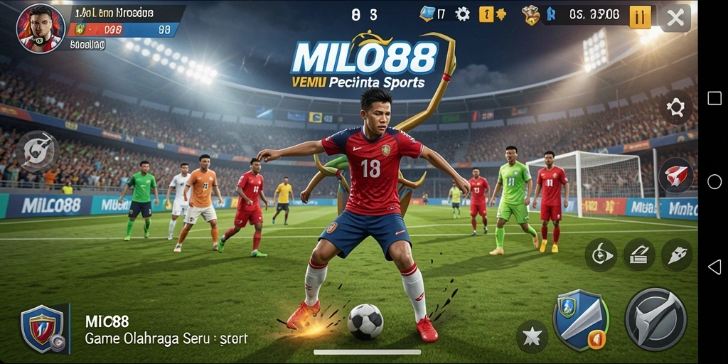 Tampilan menarik dari gameplay olahraga di MILO88.