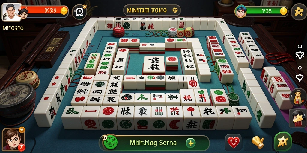 Tampilan permainan Mahjong di MINITOTO yang menarik dan penuh warna.