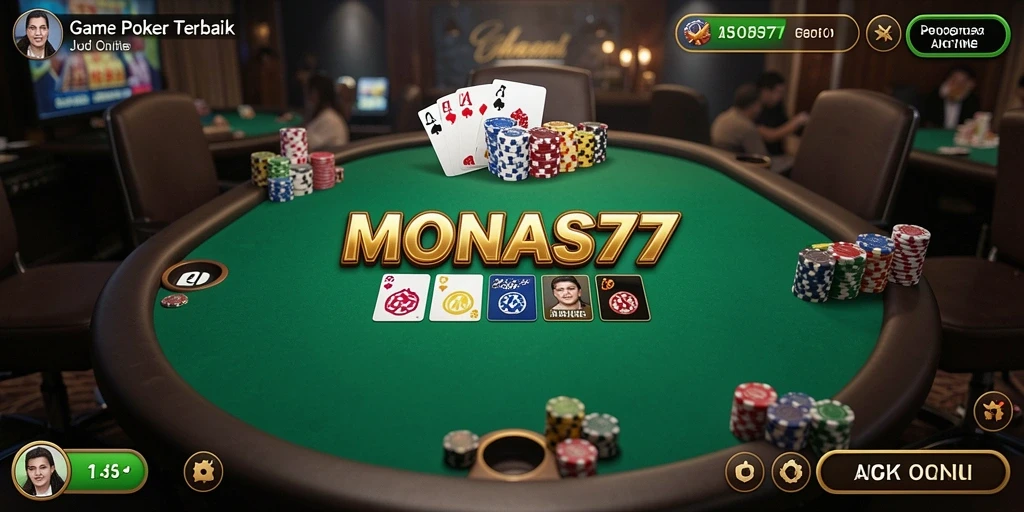 Gameplay menarik dan mendebarkan di MONAS77 yang menampilkan poker seru.