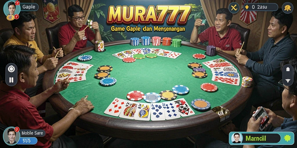 Tampilan gameplay Gaple yang seru dan interaktif di MUARA777.