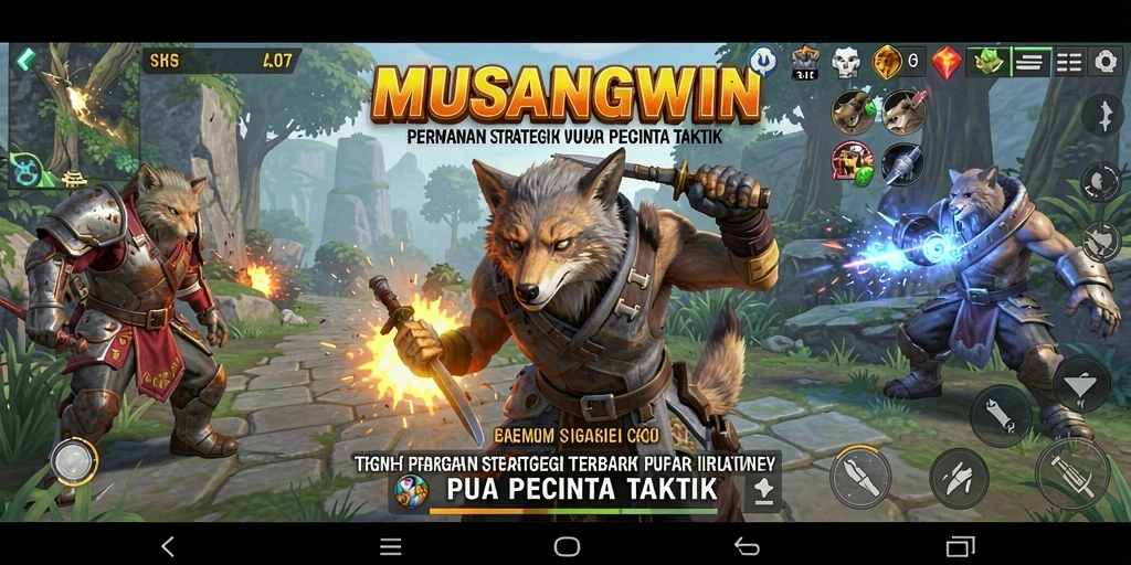 Tampilan menarik dari gameplay MUSANGWIN yang penuh strategi.
