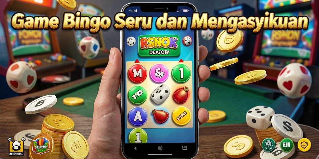 Tampilan gameplay Bingo yang seru dan penuh warna di RSNOK.