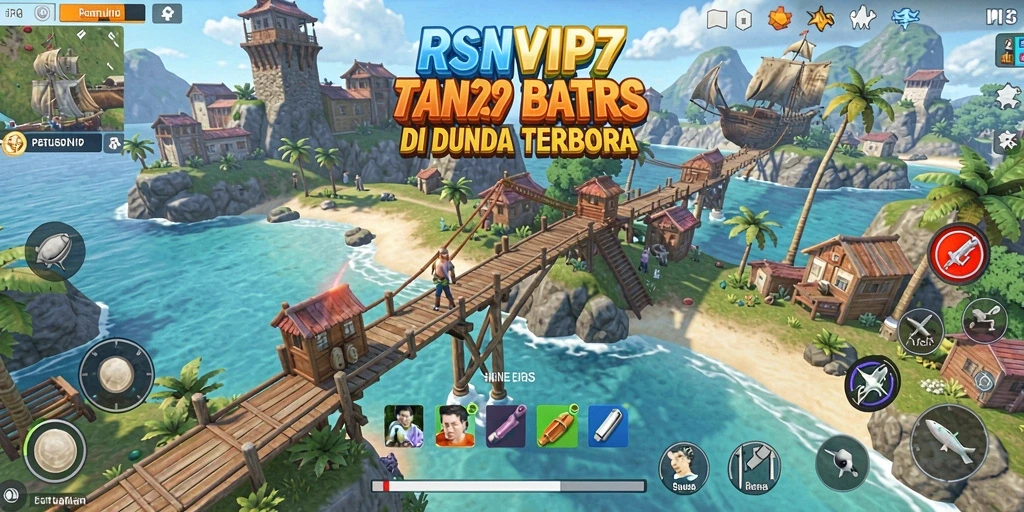 Screenshot gameplay RSNVIP7 menampilkan eksplorasi dunia terbuka yang kaya dan dinamis.