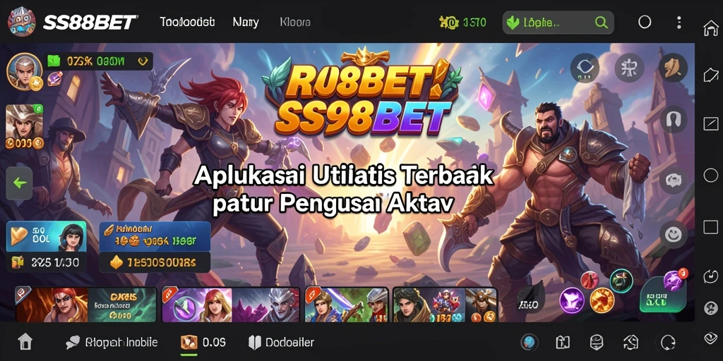 Tangkapan layar utama SS88BET menampilkan fitur-fitur utilitas yang berguna.
